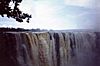 The Victoria Falls in flood