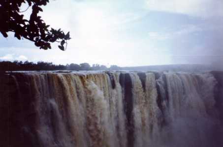 The majestic Vic Falls in full flood. 